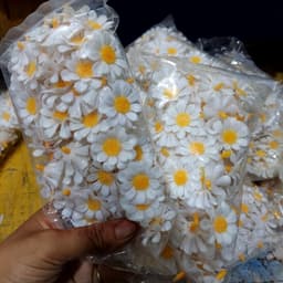 TÚI 50/30 BÔNG ĐẦU HOA CÚC HỌA MI NHỰA TRẮNG 3CM – PHỤ KIỆN LÀM HOA TRANG TRÍ HANDMADE 🌼✨ 6