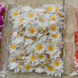 TÚI 50/30 BÔNG ĐẦU HOA CÚC HỌA MI NHỰA TRẮNG 3CM – PHỤ KIỆN LÀM HOA TRANG TRÍ HANDMADE 🌼✨ 7