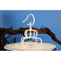 Lồng chim vành Khuyên, Lồng Bát Giác size 24,5 bước nan 1cm chất liệu nhựa ABS cao cấp, kèm đủ phụ kiện 4