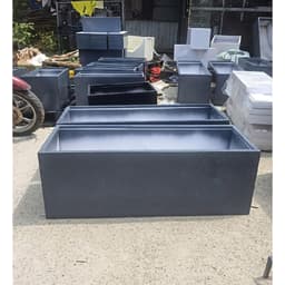 chậu nhựa composite trồng cây chất liệu PVC FOAM, chậu trồng cây hình chữ nhật bền đẹp 1