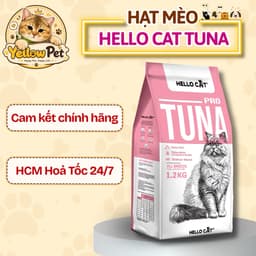 Hạt Mèo Hello Cat Tuna 1.2kg Chính Hãng | Thức Ăn Cho Mèo Vị Cá Ngừ Đầy Đủ Dinh Dưỡng | YLP Market 1