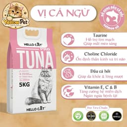 Hạt Mèo Hello Cat Tuna 1.2kg Chính Hãng | Thức Ăn Cho Mèo Vị Cá Ngừ Đầy Đủ Dinh Dưỡng | YLP Market 3