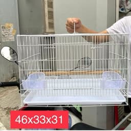 Lồng chứa chim, lồng chim tập trung, lồng chứa trung kích thước 46x33x31 chất liệu sơn tĩnh điện cao cấp 3