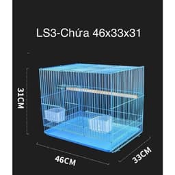 Lồng chứa chim, lồng chim tập trung, lồng chứa trung kích thước 46x33x31 chất liệu sơn tĩnh điện cao cấp 4
