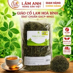 1Kg Giảo Cổ Lam 5 Lá Hòa Bình (Đạt Chuẩn GACP WHO), Sao Tươi Cao Cấp, Hỗ Trợ Ổn Định Huyết Áp, Giúp Ngủ Ngon, Thanh Lọc Cơ Thể, Giải Nhiệt 1