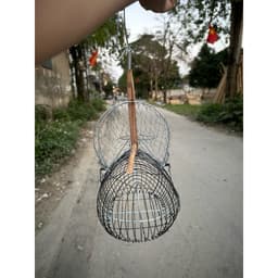 Lồng bẫy chim Vành Khuyên, hút mật chất liệu sắt giá rẻ, nhạy, bền đẹp 2