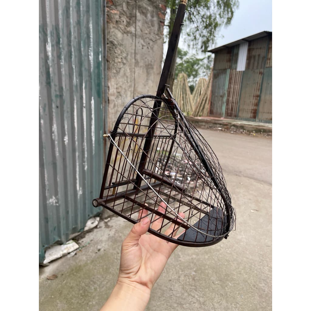 Lồng bẫy chim Chào Mào chất liệu lụi kỹ vip, siêu nhạy, bền đẹp, móc xoay 360 tiện lợi