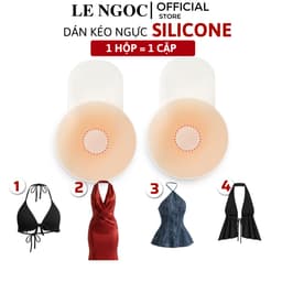 Miếng Dán Nâng Ngực Silicon Có Miếng Kéo Chống Xệ Tạo Hình Ngực Căng Tròn Lê Ngọc 358 1
