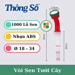Vòi sen tưới cây 1000 lỗ chuyên cho rau, lan và hoa cây cảnh 2