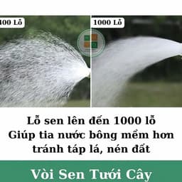 Vòi sen tưới cây 1000 lỗ chuyên cho rau, lan và hoa cây cảnh 6