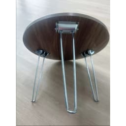 Bàn tròn Ngồi Bệt Gấp Gọn Mini( chân kẹp V ) – Bàn Xếp Học Trên Giường, Đi Dã Ngoại_Gỗ MDF Dày 18mm 5