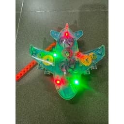 Đồ chơi Lồng đèn Trung thu máy bay bánh răng trong suốt nhạc đèn 2