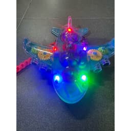 Đồ chơi Lồng đèn Trung thu máy bay bánh răng trong suốt nhạc đèn 3