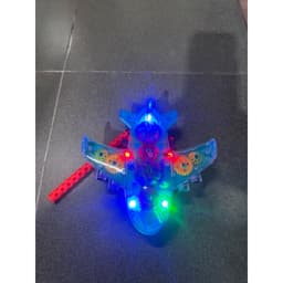 Đồ chơi Lồng đèn Trung thu máy bay bánh răng trong suốt nhạc đèn 7
