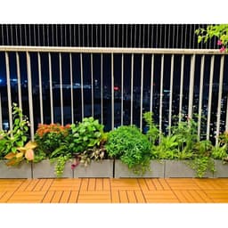 chậu nhựa composite trồng cây chất liệu PVC FOAM, chậu trồng cây hình chữ nhật bền đẹp 2