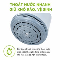 Ống Cắm Dao Đũa Nhựa Chia Ngăn 2781 Hokori Đa Năng Có Khay Thoát Nước Thiết Kế Gọn Gàng GD402 7