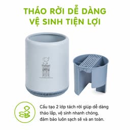 Ống Cắm Dao Đũa Nhựa Chia Ngăn 2781 Hokori Đa Năng Có Khay Thoát Nước Thiết Kế Gọn Gàng GD402 6