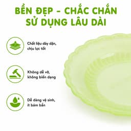 Đĩa Nhựa Đựng Bánh Kẹo Đồ Lễ Việt Nhật 1215 1218 1223 Chất Liệu Nhựa PP Bền Đẹp Nhiều Kích Thước GD404 5