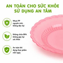 Đĩa Nhựa Đựng Bánh Kẹo Đồ Lễ Việt Nhật 1215 1218 1223 Chất Liệu Nhựa PP Bền Đẹp Nhiều Kích Thước GD404 6