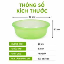 Bát Nhựa Đựng Cơm Canh Việt Nhật 6821 6823 6824 Chất Liệu Nhựa PP Cao Cấp Bền Đẹp Nhiều Kích Thước Màu Sắc GD405 4