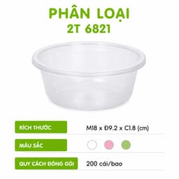 Bát Nhựa Đựng Cơm Canh Việt Nhật 6821 6823 6824 Chất Liệu Nhựa PP Cao Cấp Bền Đẹp Nhiều Kích Thước Màu Sắc GD405 7