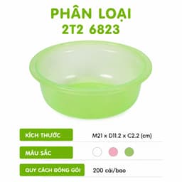 Bát Nhựa Đựng Cơm Canh Việt Nhật 6821 6823 6824 Chất Liệu Nhựa PP Cao Cấp Bền Đẹp Nhiều Kích Thước Màu Sắc GD405 8