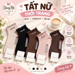 Set 5 Đôi 10 Đôi Tất Nữ Cổ Ngắn Cotton Mềm Mại Co Giãn Họa Tiết Gấu Dễ Thương Thoáng Khí Êm Chân Freesize 2