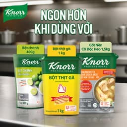 [TĂNG KHỐI LƯỢNG - GIÁ KHÔNG ĐỔI] Bột Thịt Gà Knorr Professional 1.1kg - Chuyên Dùng Cho Nấu Ăn 4
