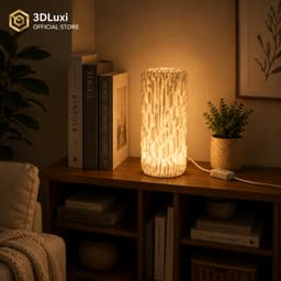 Đèn Decor Hình Cột Sóng Dạng Trụ 3DLUXI Công Nghệ In 3D Nhựa PLA/PETG Chắc Chắn, Đèn Ngủ Decor Không Gian - D05 5