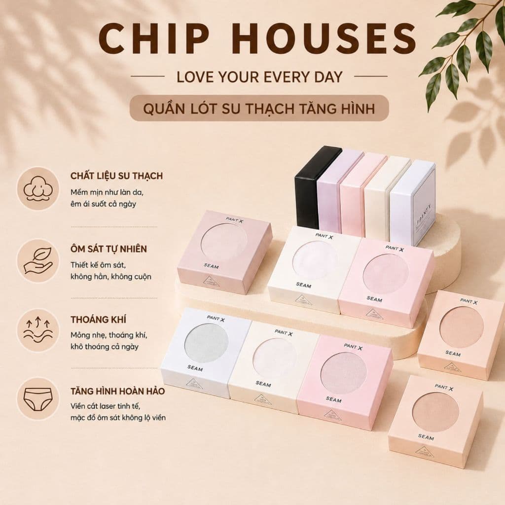 Combo 6 Quần Lót Su Thạch Băng Lụa Kháng Khuẩn Tàng Hình, Quần Lót Mặc Áo Dài Không Lộ Viền AN6135