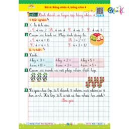 Sách - Combo Vở Ô Li Bài Tập Về Nhà Toán Lớp 3 - Có Mã QR Video Bài Giảng Từng Tiết Học (Qbooks) 6