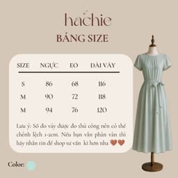 Lily.clothes- Váy đầm nữ dáng dài cổ tròn cộc tay xếp ly eo kèm dây buộc nơ vải đũi tơ style Hàn Quốc - Yuna Dress (V63) 6