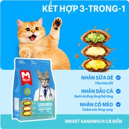 [COMBO 2,3,4,5 GÓI] Hạt MR VET SANDWICH, HẠT MRVET Có Nhân Chức Năng Chuyên Biệt 1KG Không Ngũ Cốc, Giàu Protein 2