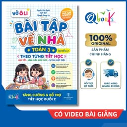 Sách - Vở Ô Li Bài Tập Về Nhà Toán Lớp 3 - Quyển 2 (Theo Từng Tiết Học) - Có Mã QR Video Bài Giảng của Qbooks 1
