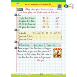 Sách - Combo Vở Ô Li Bài Tập Về Nhà Toán Lớp 3 - Có Mã QR Video Bài Giảng Từng Tiết Học (Qbooks) 7