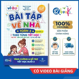 Sách - Vở Ô Li Bài Tập Về Nhà Toán Lớp 3 - Quyển 3 (Theo Từng Tiết Học) - Có Mã QR Video Bài Giảng của Qbooks 1