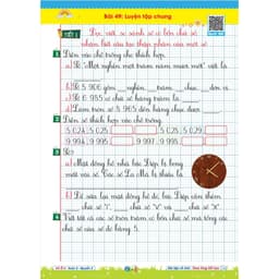Sách - Vở Ô Li Bài Tập Về Nhà Toán Lớp 3 - Quyển 3 (Theo Từng Tiết Học) - Có Mã QR Video Bài Giảng của Qbooks 7