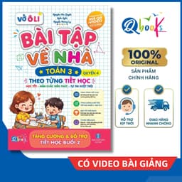 Sách - Vở Ô Li Bài Tập Về Nhà Toán Lớp 3 - Quyển 4 (Theo Từng Tiết Học) - Có Mã QR Video Bài Giảng của Qbooks 1