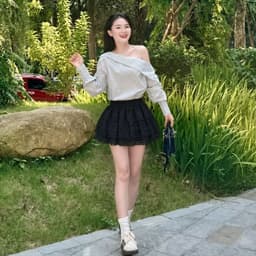 (Tặng Quần Bảo Hộ) Chân Váy Nữ Bigsize Dáng Xòe Chất Ren Dày Dặn Trẻ Trung MS489 LIMO 3