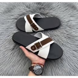 [Khâu Đế]Dép Quai Ngang Z09 Nam Nữ Phối Viền Chéo Khuy Bấm, Dép Lê Đế 2 Lớp 3