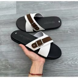 [Khâu Đế]Dép Quai Ngang Z09 Nam Nữ Phối Viền Chéo Khuy Bấm, Dép Lê Đế 2 Lớp 4