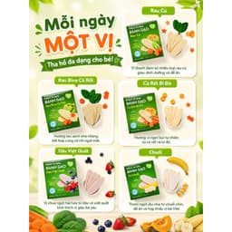 Bánh gạo ăn dặm rau củ Mămmy giúp bé tập nhau bổ sung dinh dưỡng, hỗ trợ tiêu hóa cho bé 7 tháng 3