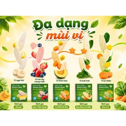 Bánh gạo ăn dặm rau củ Mămmy giúp bé tập nhau bổ sung dinh dưỡng, hỗ trợ tiêu hóa cho bé 7 tháng 4