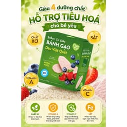 Bánh gạo ăn dặm rau củ Mămmy giúp bé tập nhau bổ sung dinh dưỡng, hỗ trợ tiêu hóa cho bé 7 tháng 7