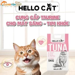 [Túi 5kg] Thức Ăn Cho Mèo Hello Cat Tuna Vị Cá Ngừ, Hạt Dinh Dưỡng Cho Mèo Mọi Lứa Tuổi, Clever Fish Store 5