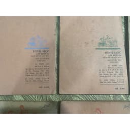 (xưa cũ) Combo 8q Vở lớp 10 xưa cũ 197x 198x: Đại số + Hình học + Hoá học + Vật lý 5