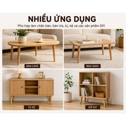 Chân Bàn Gỗ Tự Nhiên – Chân Tủ, Chân Kệ, Chân Bàn Cafe, Bàn Trà – Nhiều Kích Thước 8–75cm 4