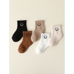 Set 10 Đôi Tất Nữ Cổ Ngắn Cotton Mềm Mại Kẻ Tăm Họa Tiết Mặt Cười Lucky Co Giãn Thoáng Khí Freesize 35-40 7