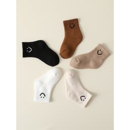 Set 10 Đôi Tất Nữ Cổ Ngắn Cotton Mềm Mại Kẻ Tăm Họa Tiết Mặt Cười Lucky Co Giãn Thoáng Khí Freesize 35-40 6