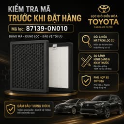 Lọc Gió Điều Hoà Cao Cấp Camry(01-08), Avalon, Prado, Altis, RX350. Mã sp: 8713930040 / 871390N010 6